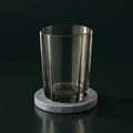Facet Tumbler & Coaster, studio photograph