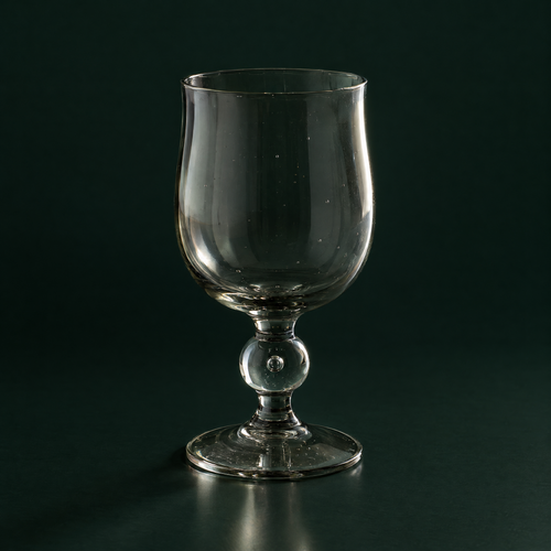Bubble-Stem Goblet, studio photograph