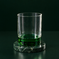 Heavy-Base Tumbler & Coaster, studio photograph